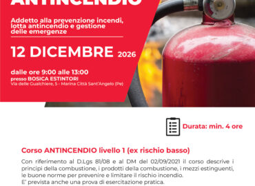 CORSO ANTINCENDIO 2026